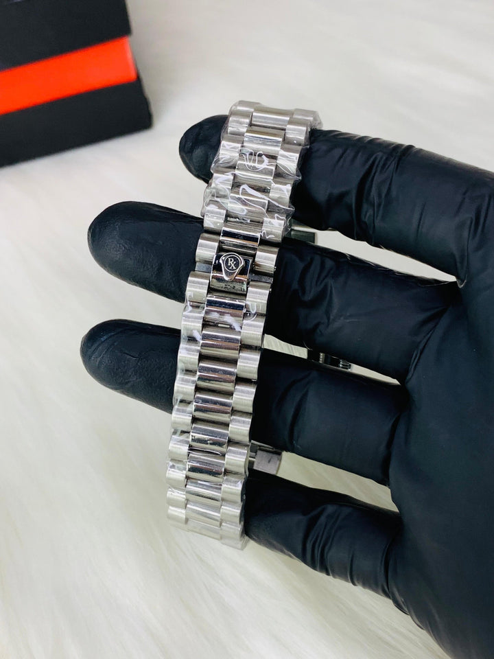 Rolex Patrick's Blue Stainless Steel Watch